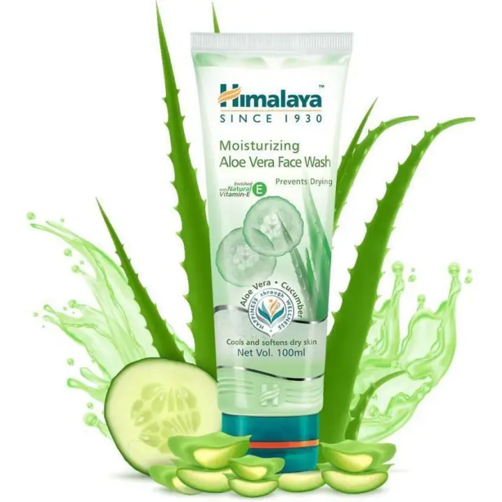 Himalaya Moisturizing Aloe Vera Face Wash 100 Ml Bpom Original 100 Pembersih Wajah Muka Pembasuh