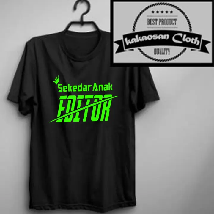 Kaos Baju Sekedar Anak Editor Logo Simple Kaos Distro Keren Lazada Indonesia
