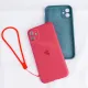 CrashStar With Logo With Free Lanyard Liquid Silicone Phone Case For iPhone 15 14 13 12 11 Pro Max Mini X XR XS 8 7 6 6S Plus + SE 2020 Soft Shockproof Phone Casing Anti-fall Phone Cover With Full Cover Camera Protection With Velvet Inside. 