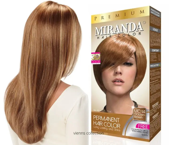 Cat Rambut Miranda Golden Brown Pewarna Rambut Bpom Miranda Hair Color Lazada Indonesia