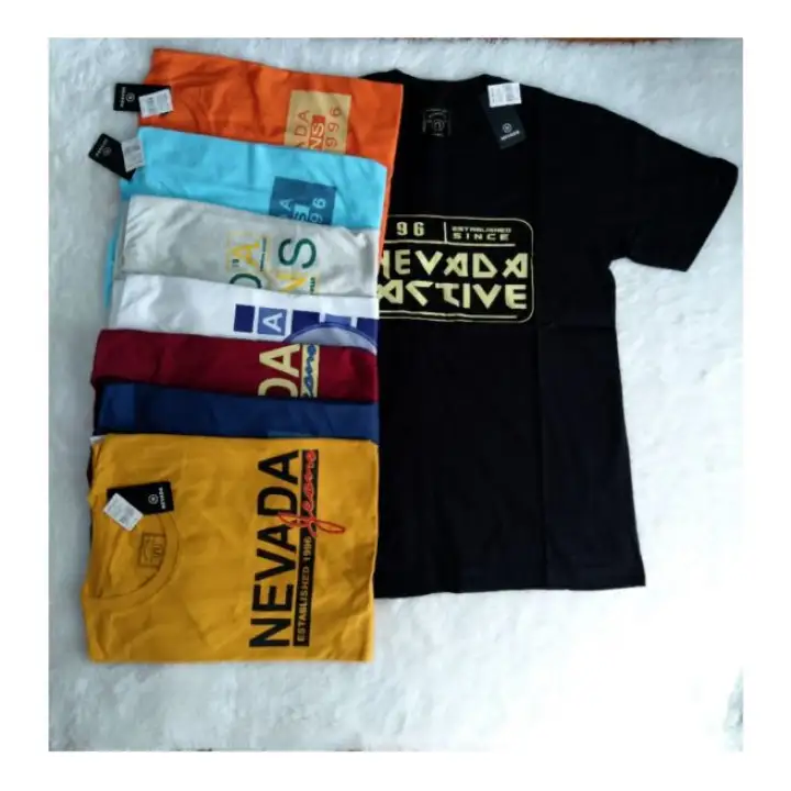 Kaos Nevada Pria Original Full Tag Lazada Indonesia