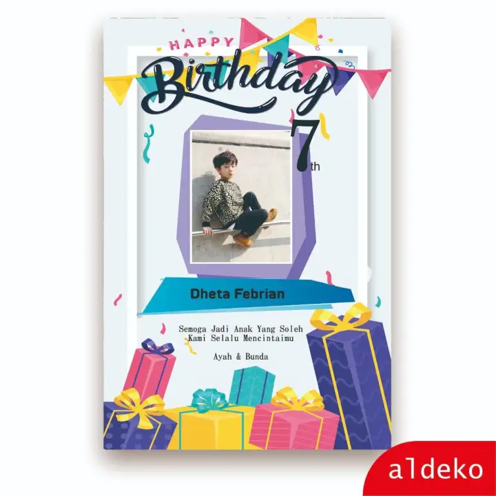 Aldeko Walldecor Custom Happy Birthday Hadiah Kado Ulang Tahun Lazada Indonesia