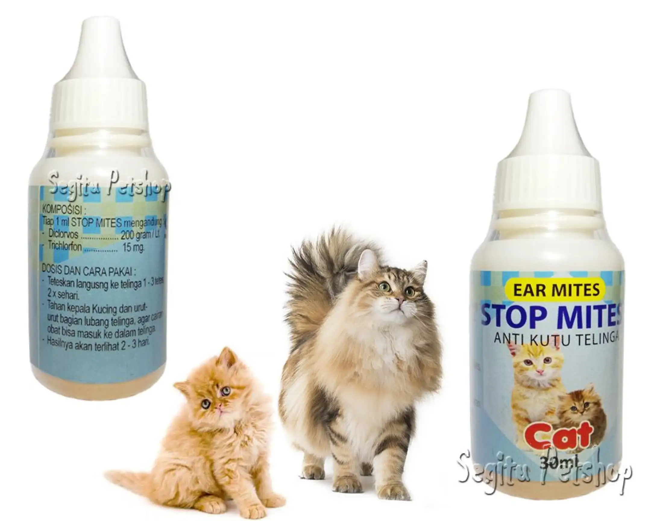 Obat Kutu Telinga Kucing Tetes Kuping Stop Mites  Lazada Indonesia