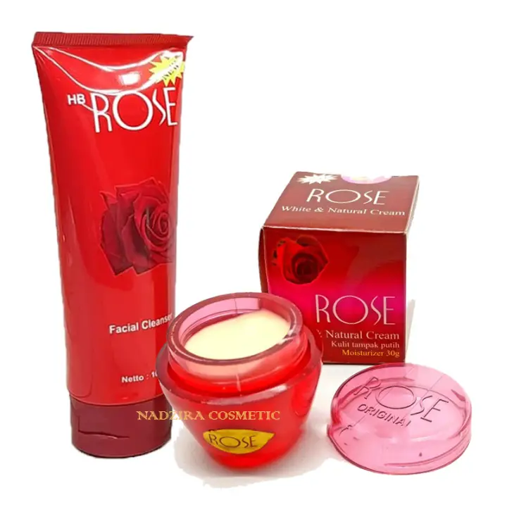 Cream Rose Dan Facial Cleanser Original Bpom Cream Pemutih Dan Pembersih Wajah Glowing Original Lazada Indonesia