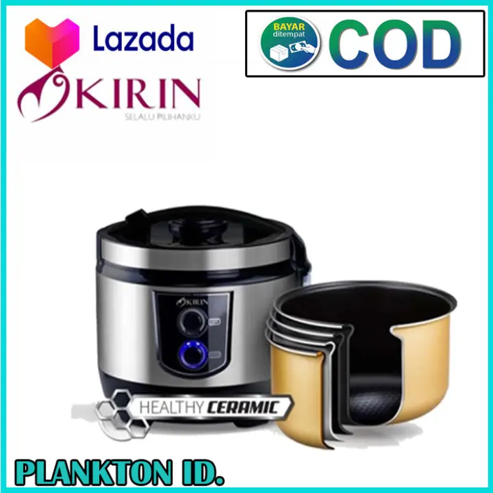 Promo Kirin Krc 390 Rice Cooker 3in1 Kapasitas 2 Liter Panci Keramik Silver Lazada Indonesia