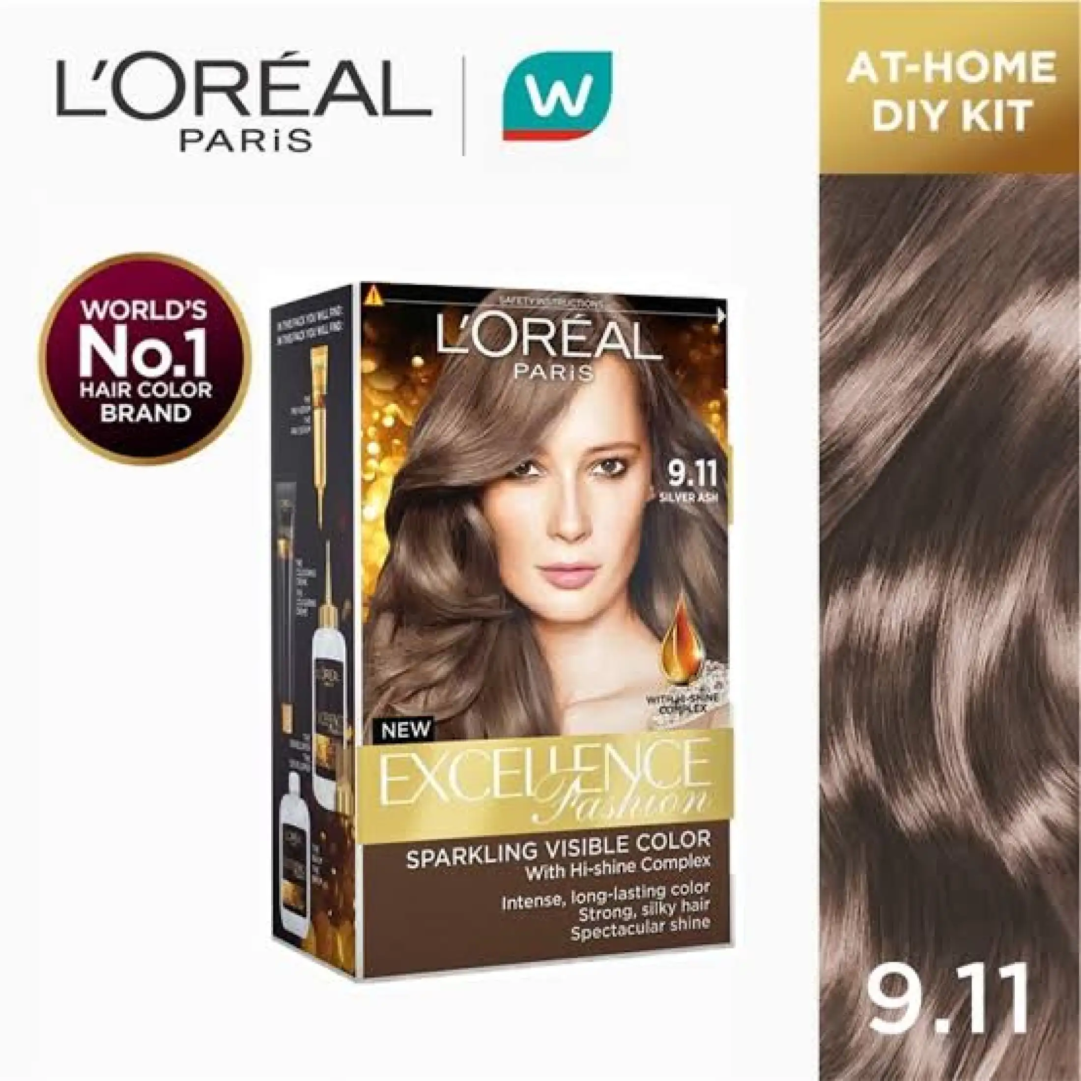 Loreal Paris Excellence Fashion Silver Ash Moderate Ash 9 11 Hair Color Cat Pewarna Rambut Permanen Lazada Indonesia