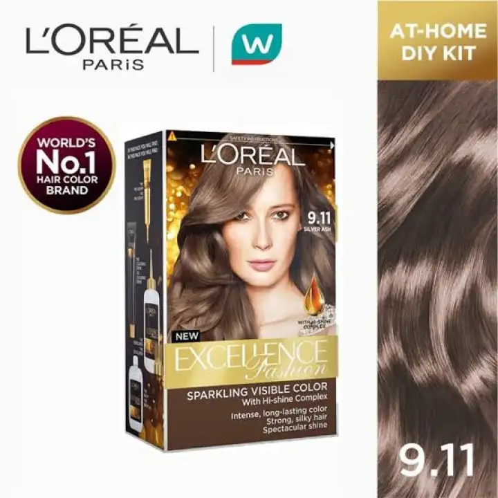 Loreal Paris Excellence Fashion Silver Ash Moderate Ash 9 11 Hair Color Cat Pewarna Rambut Permanen Loreal Paris Excellence Fashion Silver Ash Moderate Ash 9 11 Hair Color Cat Pewarna Rambut Permanen