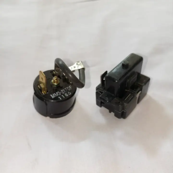 Diskon Relay Ptc Dan Overload Bulat 1 3hp Untuk Kulkas Bergaransi Lazada Indonesia