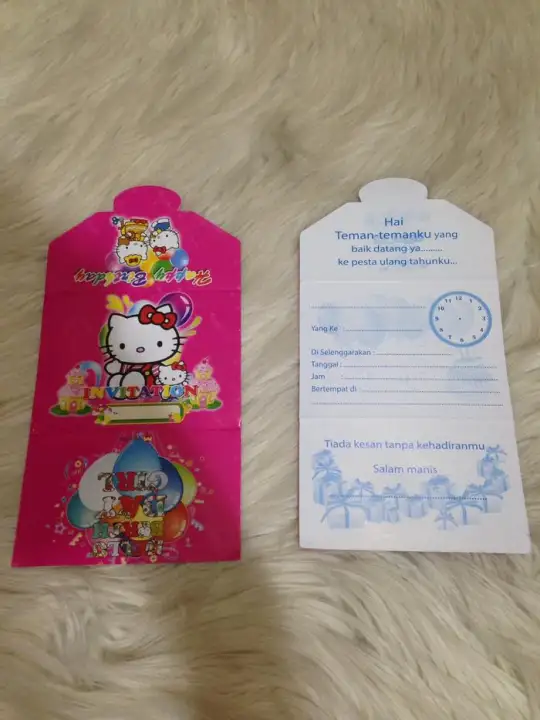 Terlaris Kartu Undangan Ulang Tahun Bentuk Amplop Hello Kitty Pafsffze Lazada Indonesia