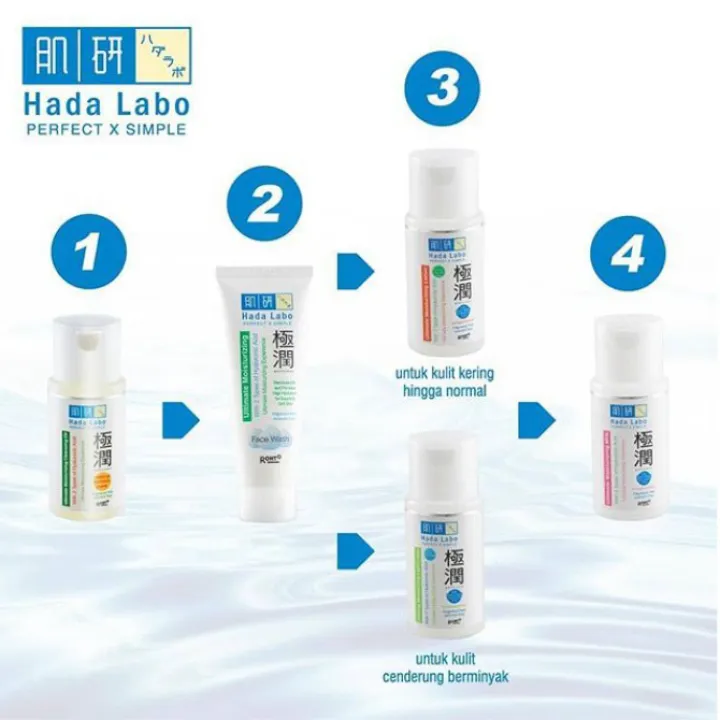 Hada Labo Gokujyun Ultimate Moisturizing Series Lotion Light Lotion Milk Cleansing Oil Mist Origina Face Wash 50gr Lazada Indonesia