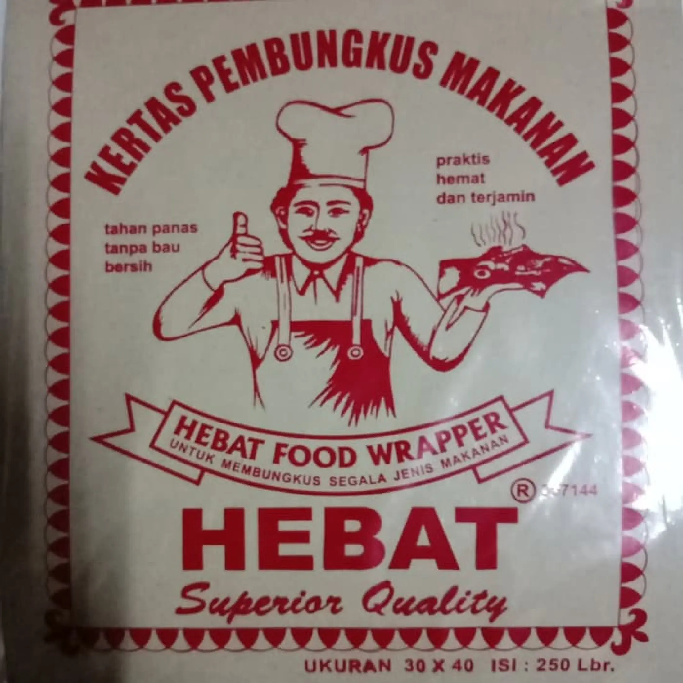 250 Lembar Kertas Nasi Besar Ukuran 30x40 Lazada Indonesia