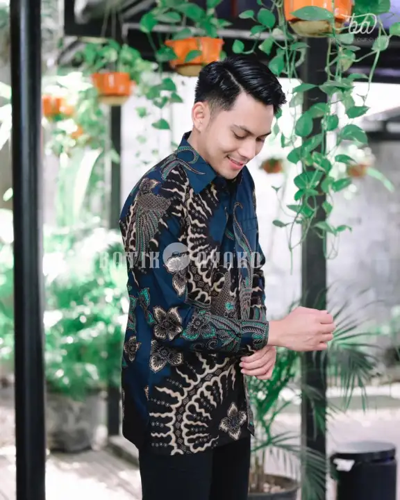 Kemeja Batik Premium Hem Batik Baju Batik Lengan Panjang Pendek Batik Batu Raden Original Golden Batik Lazada Indonesia
