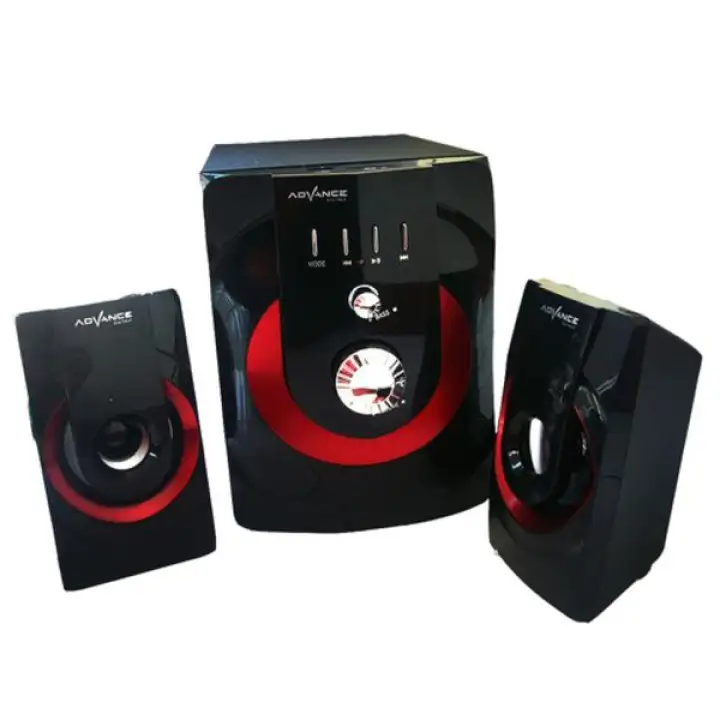 Sp Speaker Advance M250bt Bluetooth Speaker Hitam Red Subwoofer System Lazada Indonesia