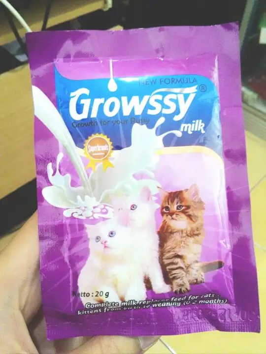 Growssy Cat Milk 20 gr Sachet - Susu Kucing Anak Kitten Baru Lahir