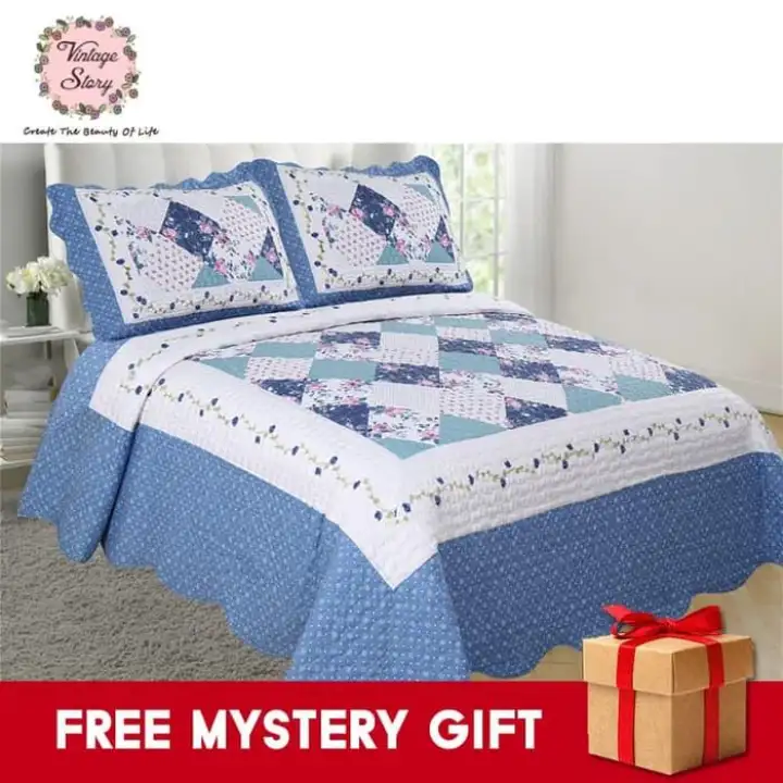 Shabby Bed Cover Set Korea Size King, What Size Is King Duvet Cover In Cm
