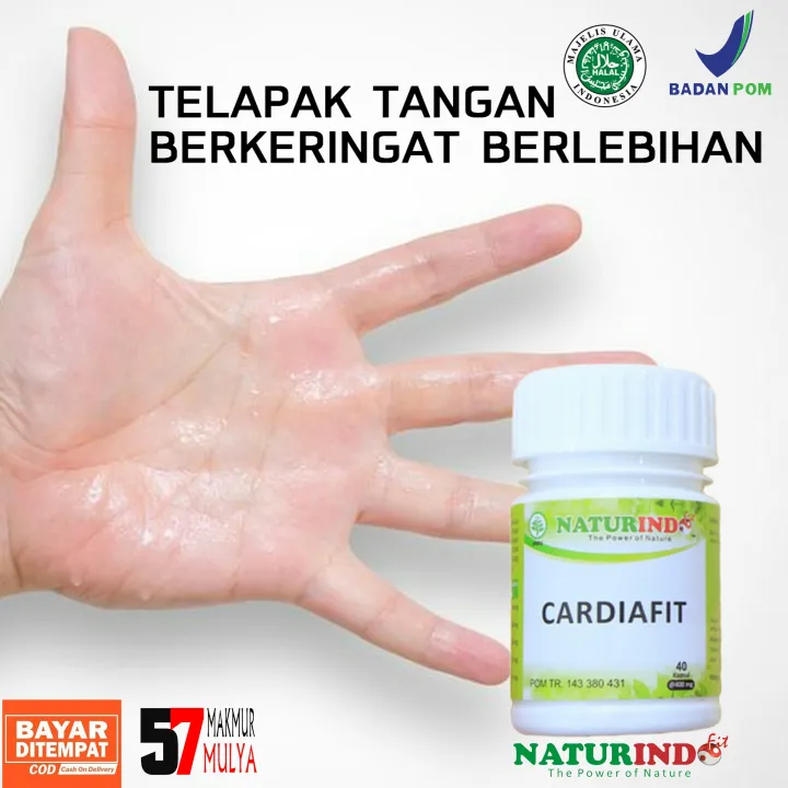 Cardiafit Naturindo Obat Herbal Telapak Tangan Bekeringat Dan Kaki Berkeringat Berlebihan Telapak Tangan Basah Lazada Indonesia