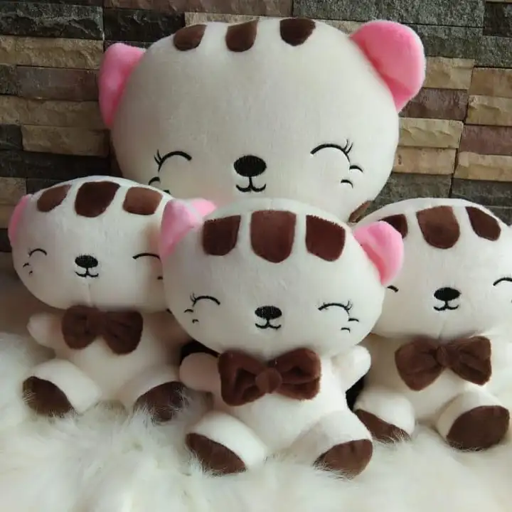 boneka kucing beranak 3  Lazada Indonesia