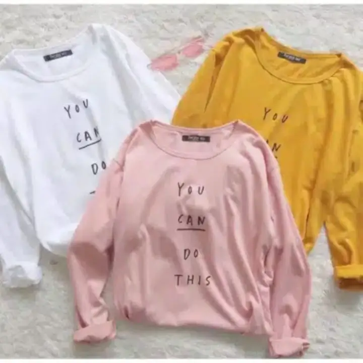Mf Long Sleeve You Can Do Baju Lengan Panjang Wanita Lazada Indonesia