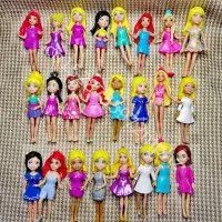 6PCS/Set 8Cm Polly Pocket Doll Action Figure Strawberry Princess Doll Cake Micro