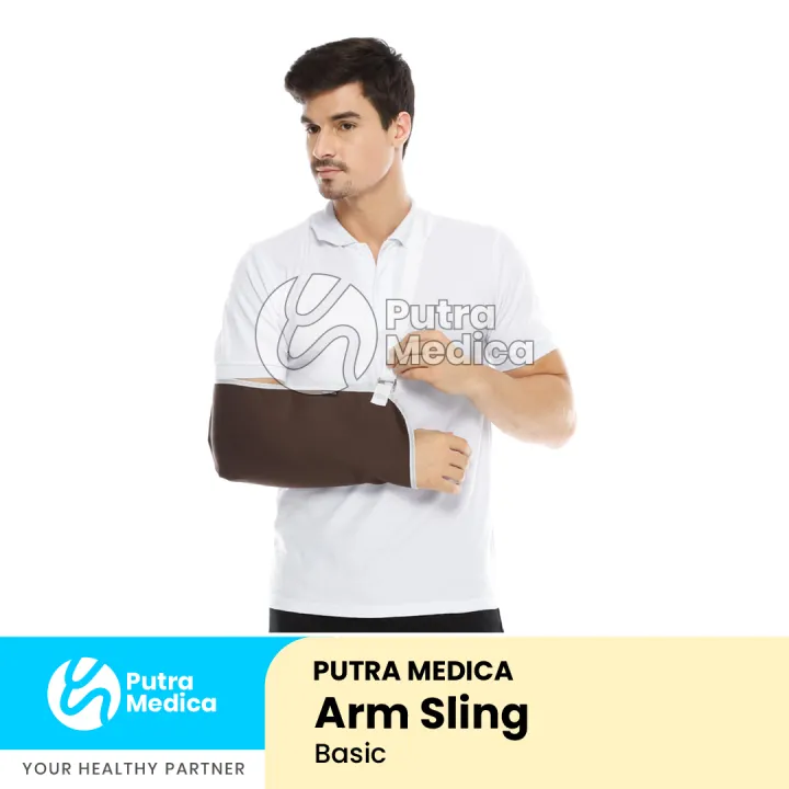 Putra Medica Arm Sling Basic Penyangga Tangan Cedera Gendongan Lengan Siku Alat Penopang Patah Tulang Lengan Atas Lazada Indonesia