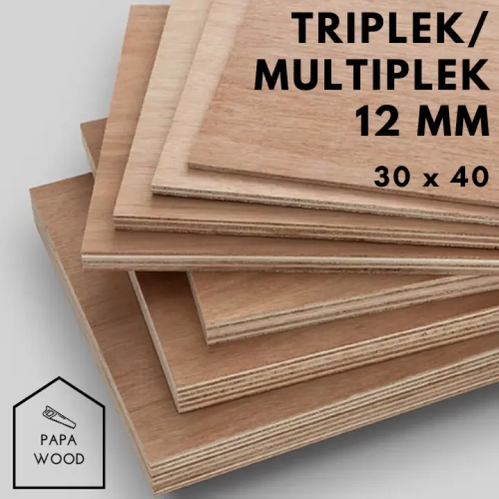 Triplek Multiplek 12 Mm Ukuran 30x40 Cm Lazada Indonesia