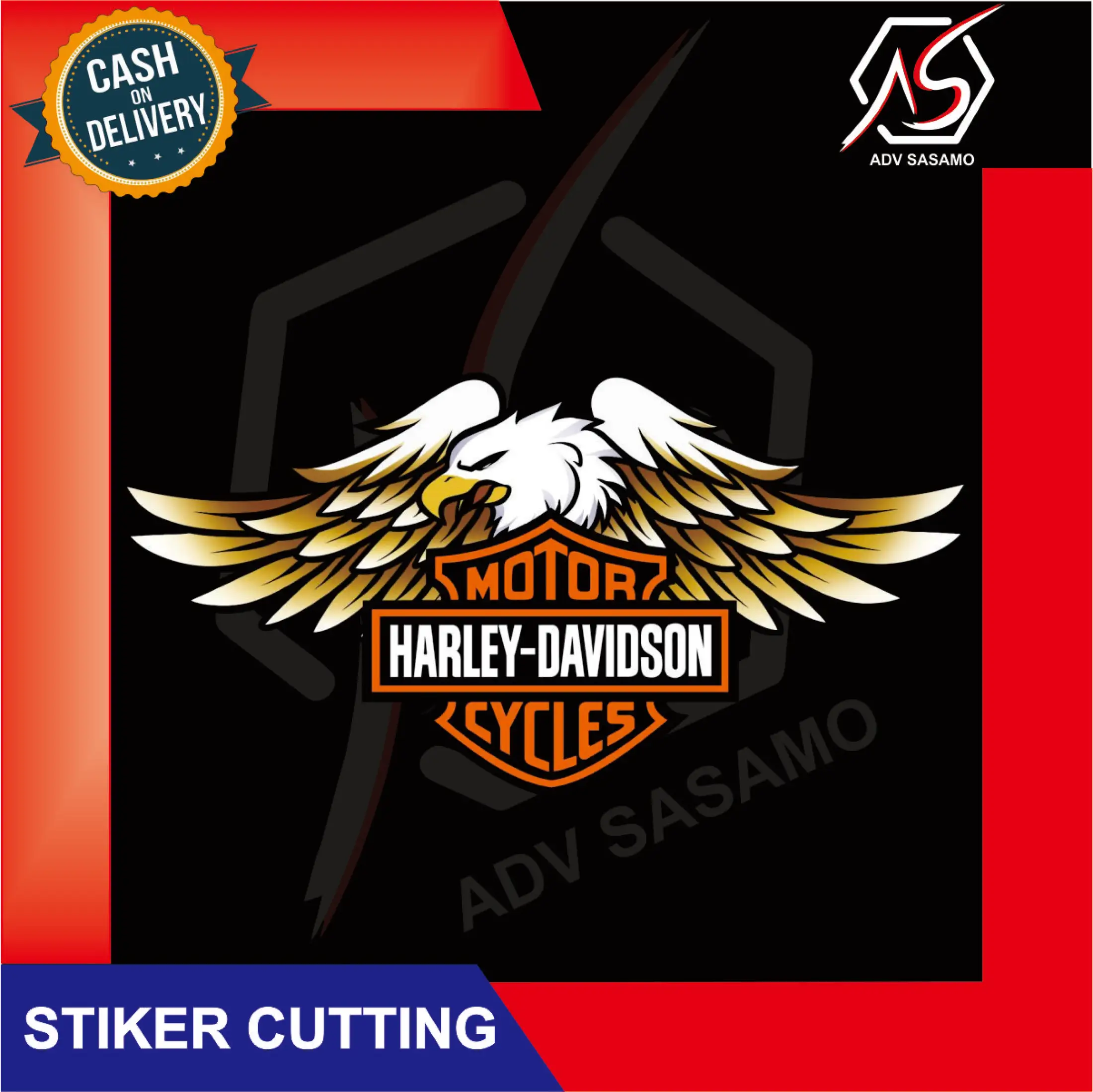 Termurah Cutting Sticker Mobil Sticker Harley Davidson Lazada Indonesia