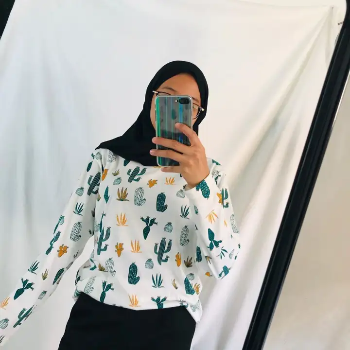 New Motif Kaos Motif Lucu Kaos Cantik Kaos Lengan Panjang Kaos Motif Wanita Terbaru Lazada Indonesia