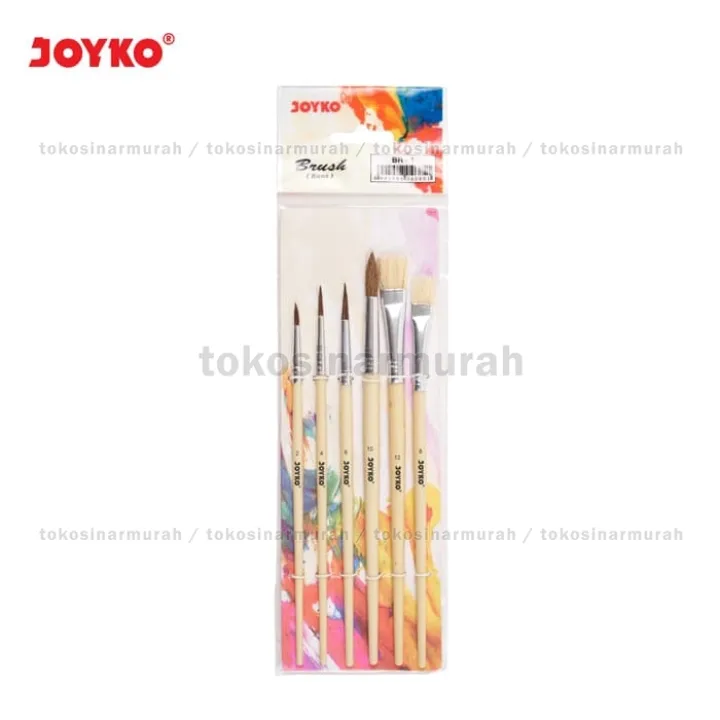 Harga Termurah Joyko Kuas Cat Air Set 6 Pcs Brush Set 6 Br 1 Kuas Lukis 6 Pcs Kuas Cat Air Joyko Set 6 Lazada Indonesia