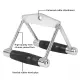 Seated Row Handle D Handle Gym Rowing Single/Dua Handle Pegangan Gym Fitnes. 