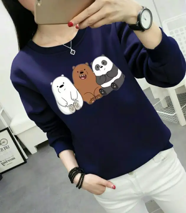 Sweater Wanita Lengan Panjang Kaos Wanita Gambar Lucu Kaos Animasi Wanita Kaos Tumblr T Shirt Tumblr