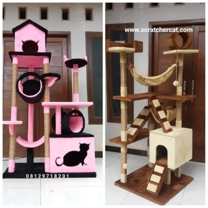 mainan kucing cat scratcher cat condo rumah kucing car tree 