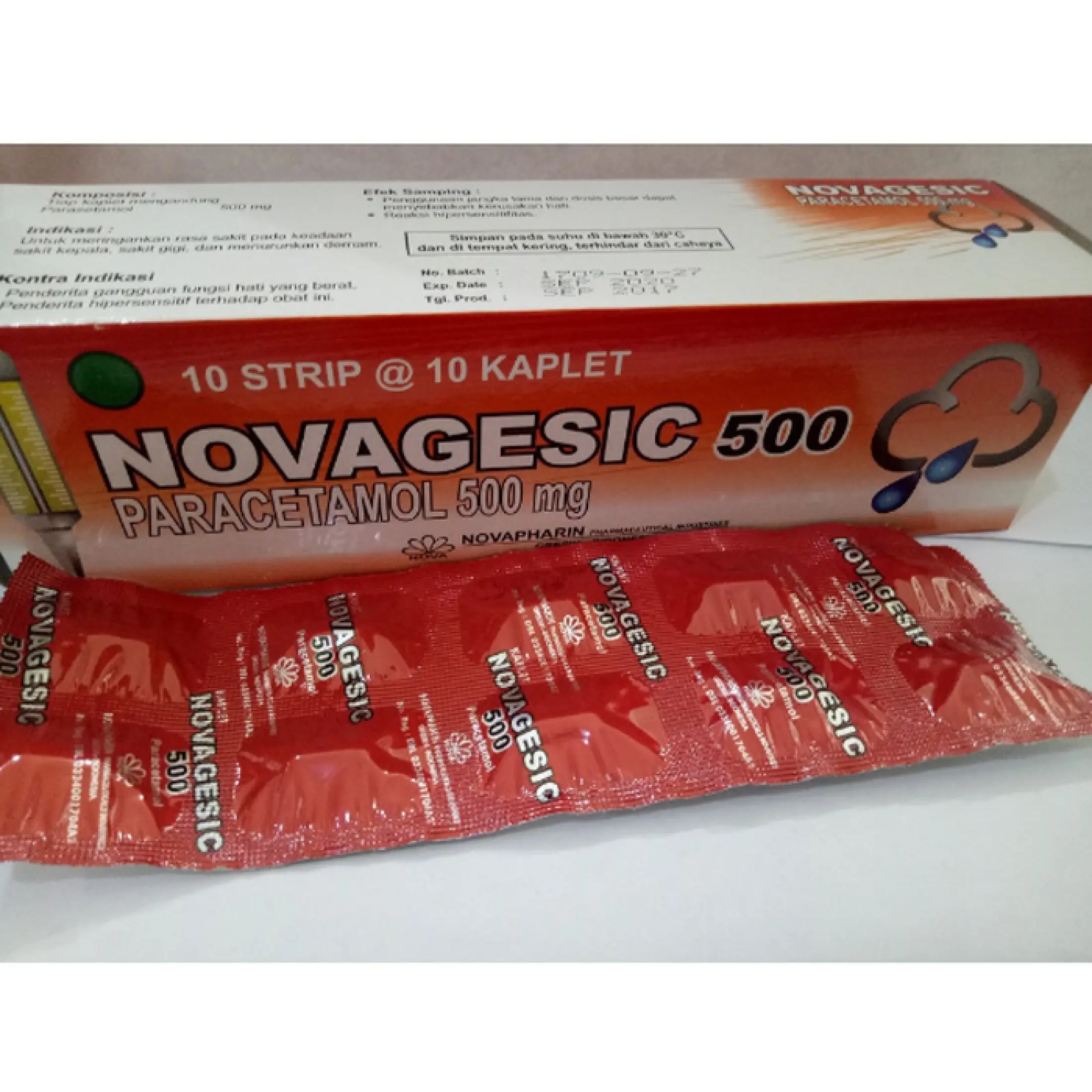 Novagesic Tablet Paracetamol 500mg Obat Demam Nyeri Lazada Indonesia