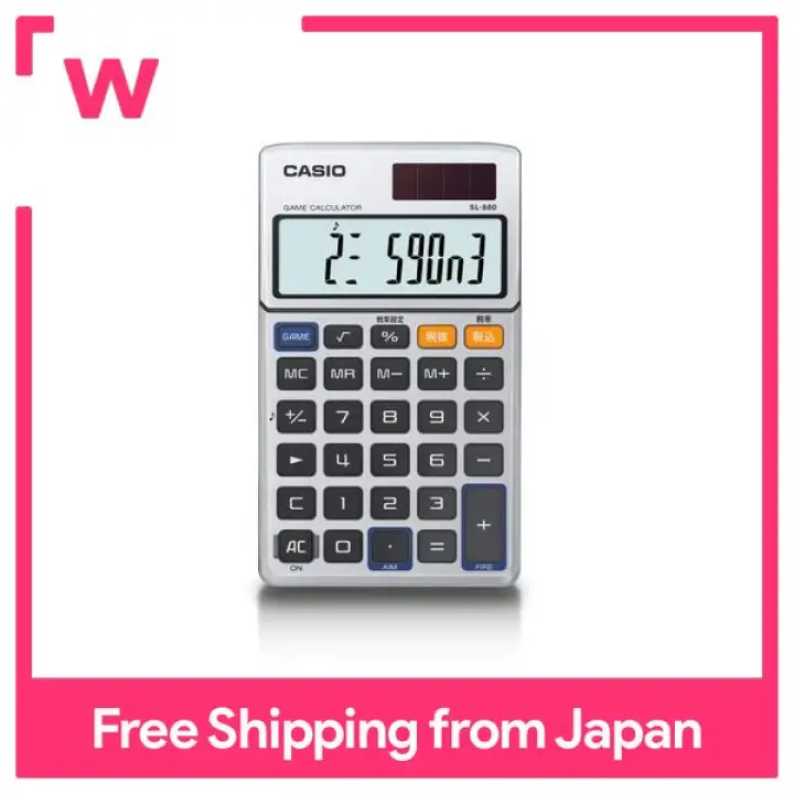 Casio calculator game calculator notebook type 10 digits SL-880-N