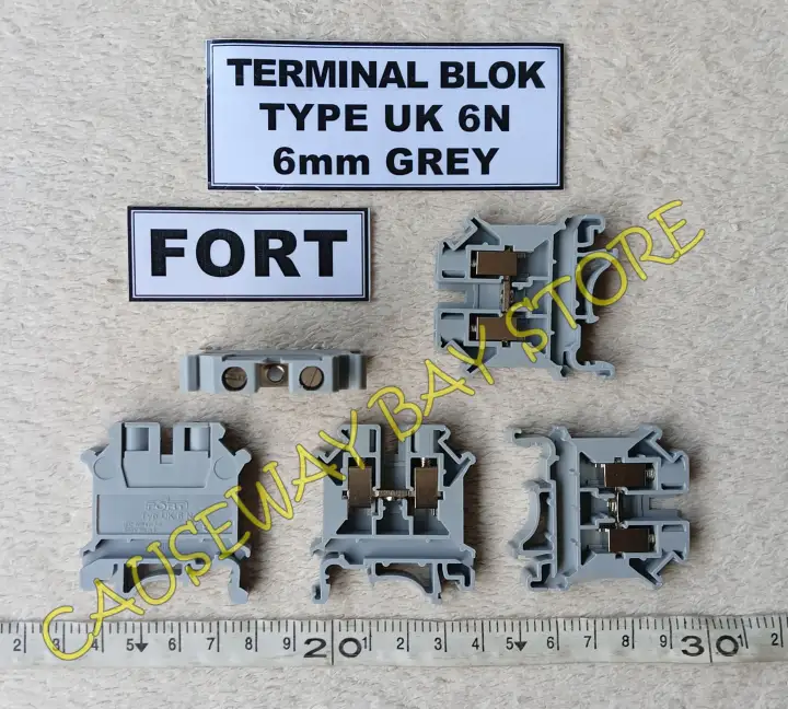 Terminal Blok TYPE UK 6N 6MM GREY