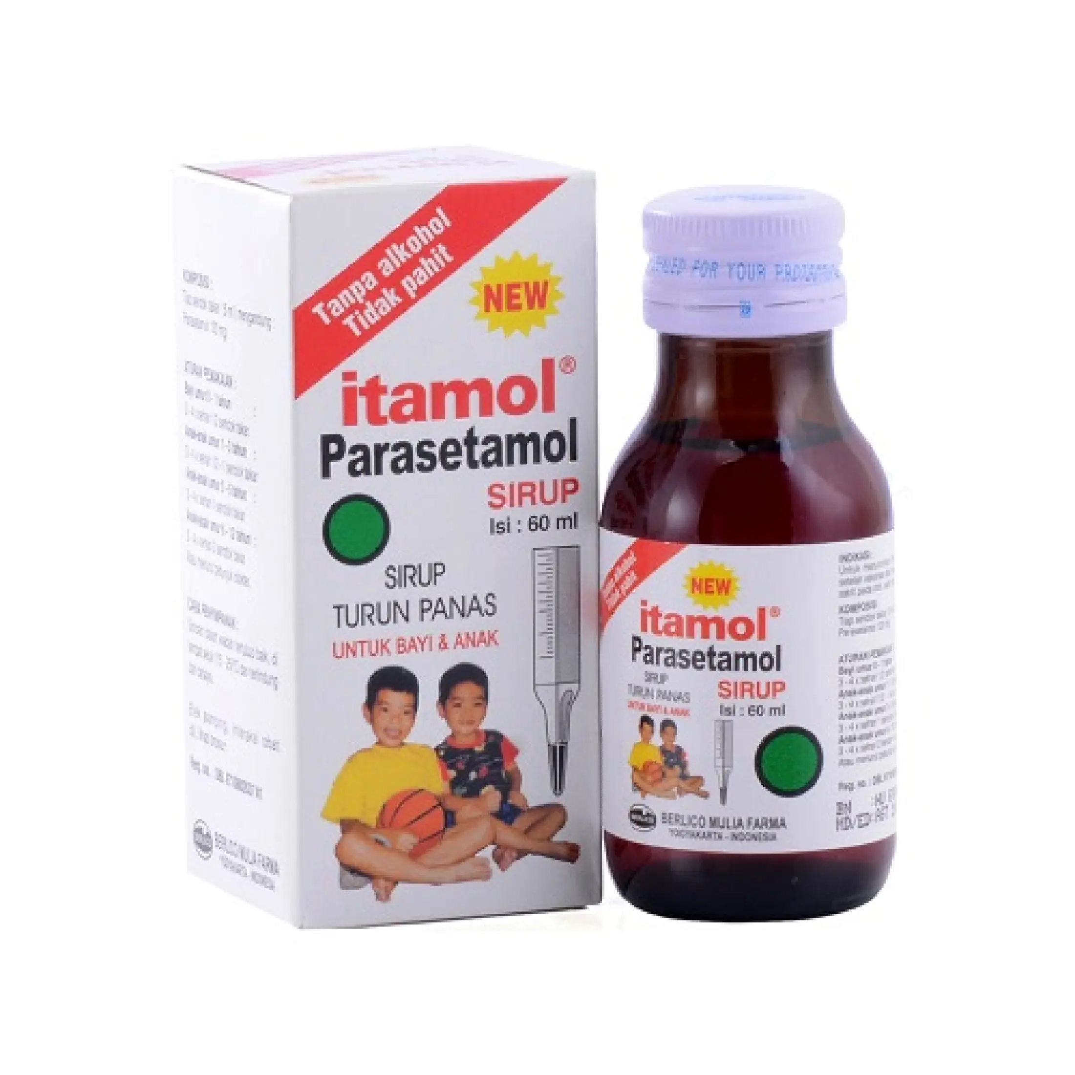 Itamol Sirup Paracetamol 60ml Sirup Penurun Panas Anak Demam Parasetamol Lazada Indonesia