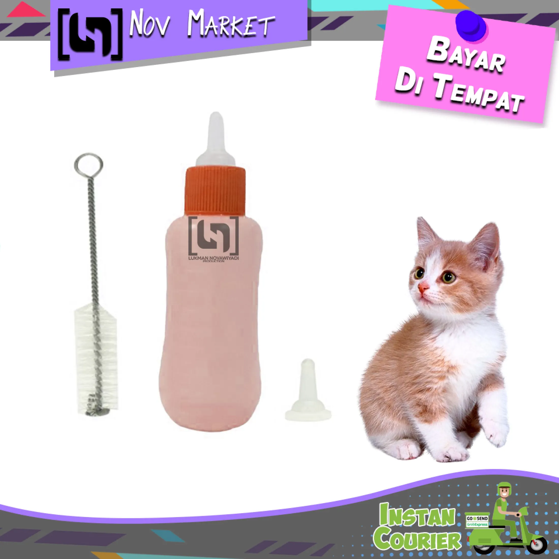 Botol Dot Minum Susu + Sikat Kucing Kitten ACIS  Lazada Indonesia