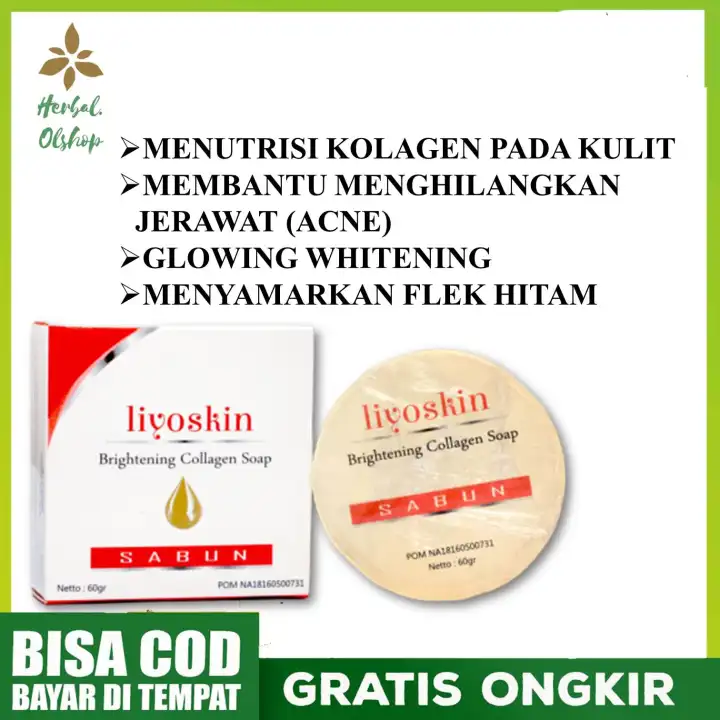 Sabun Collagen Liyoskin Untuk Kulit Normal Sensitif Berfungsi Untuk Mengatasi Kulit Keringmelembabkandan Mencerahkan Lazada Indonesia