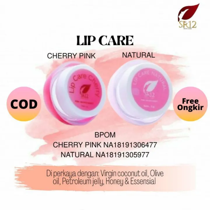 Lip Care Sr12 Pemerah Bibir Alami Lip Balm Vitamin Bibir Obat Bibir Pecah Pecah Obati Bibir Kering Pemerah Bibir Hitam Lazada Indonesia