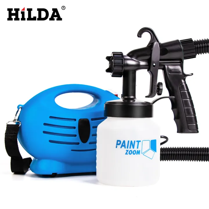 Hilda Portable Spray Gun Paint Zoom Cat Tembok Elektrik Alat Semprot Cat Elektrik Otomatis Semprotan Cat Lazada Indonesia