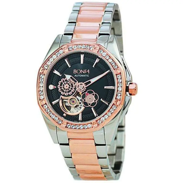 Jam Bonia Original Bonia Bnb10143 2632s Women La Stainless Steel Rose Gold Jamdunia Jam Dunia Jd18
