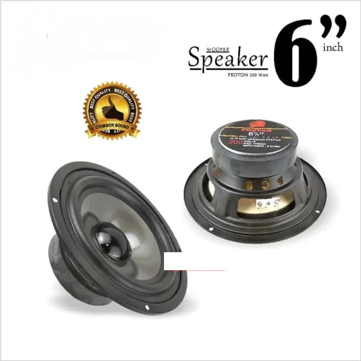 Speaker Woofer Proton 6 5 Inch 200 Watt 6 Ohm Lazada Indonesia