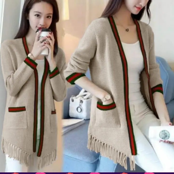 Baju Wanita Lengan Panjang Rajut Cardigan Korea Terbaru Lazada Indonesia