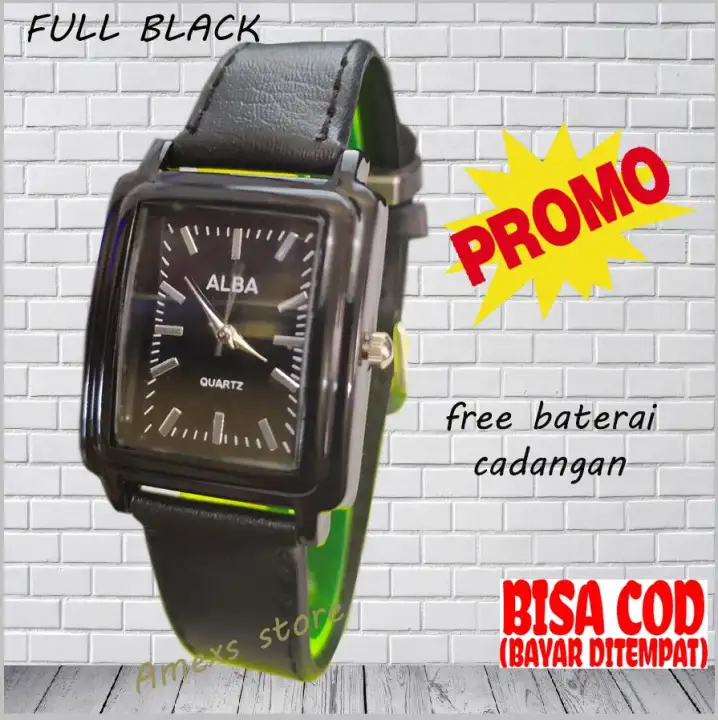 Jam Tangan Wanita Alba Kulit Kotak Lazada Indonesia