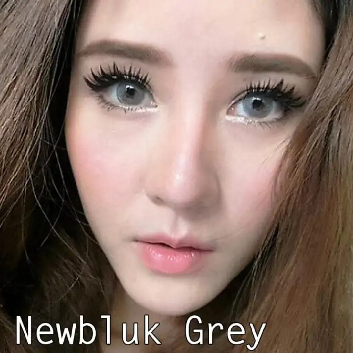 Ctk Newbluk Softlens Abu Abu Grey Gratis Lenscase Plano Normal 15mm Soplen Soflen Korea Plus Air Lazada Indonesia
