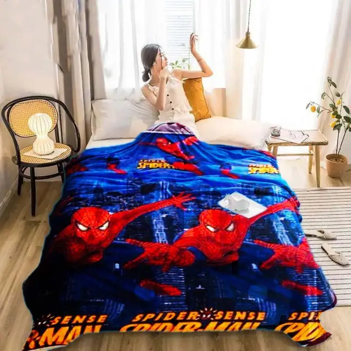 Selimut Bulu Halus Lembut 140x190 Motif Karakter Spiderman Keren Impor Termurah Berkualitas Lazada Indonesia