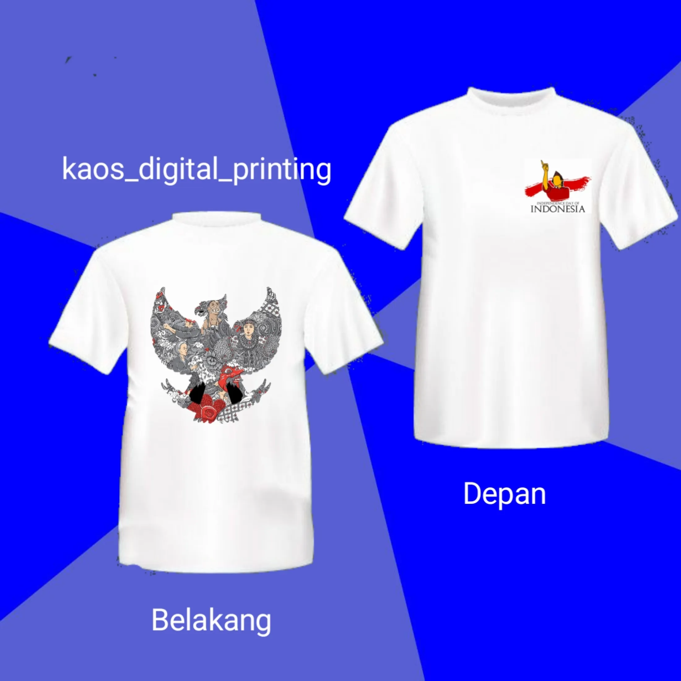 Sablon Kaos Dtg Sablon 17 Agustus Sablon Kemerdekaan Sablon Kaos Satuan Lazada Indonesia