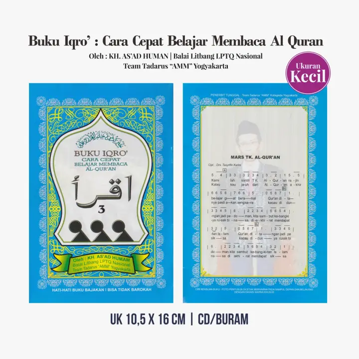 Buku Iqro Jilid 3 Kecil Cara Cepat Belajar Membaca Al Quran Murah Lazada Indonesia