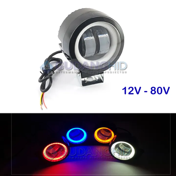 Lampu Tembak Sorot Led Cree 20w 4d Lens Laser Gun Mini Daymaker Bulat 12v 80v Lazada Indonesia