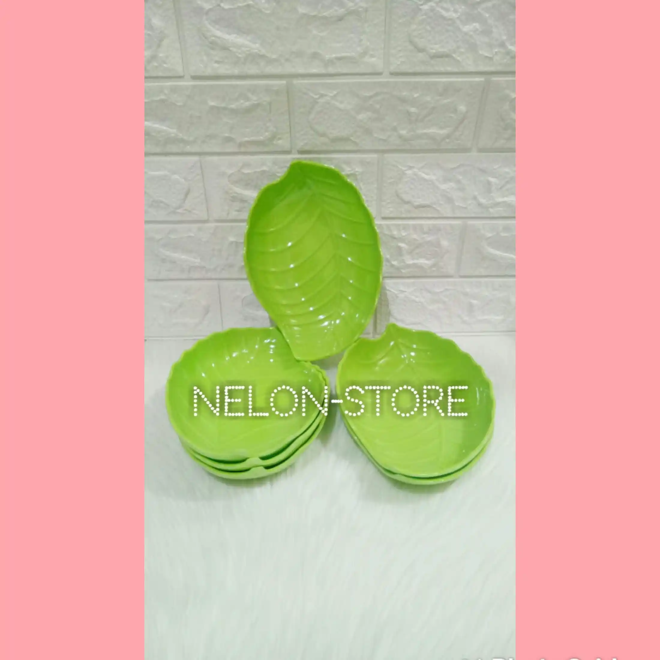 3 Pcs Piring Saji Melamin Bentuk Daun Ukuran 6 Inc Piring Penyaji Bentuk Daun Lazada Indonesia