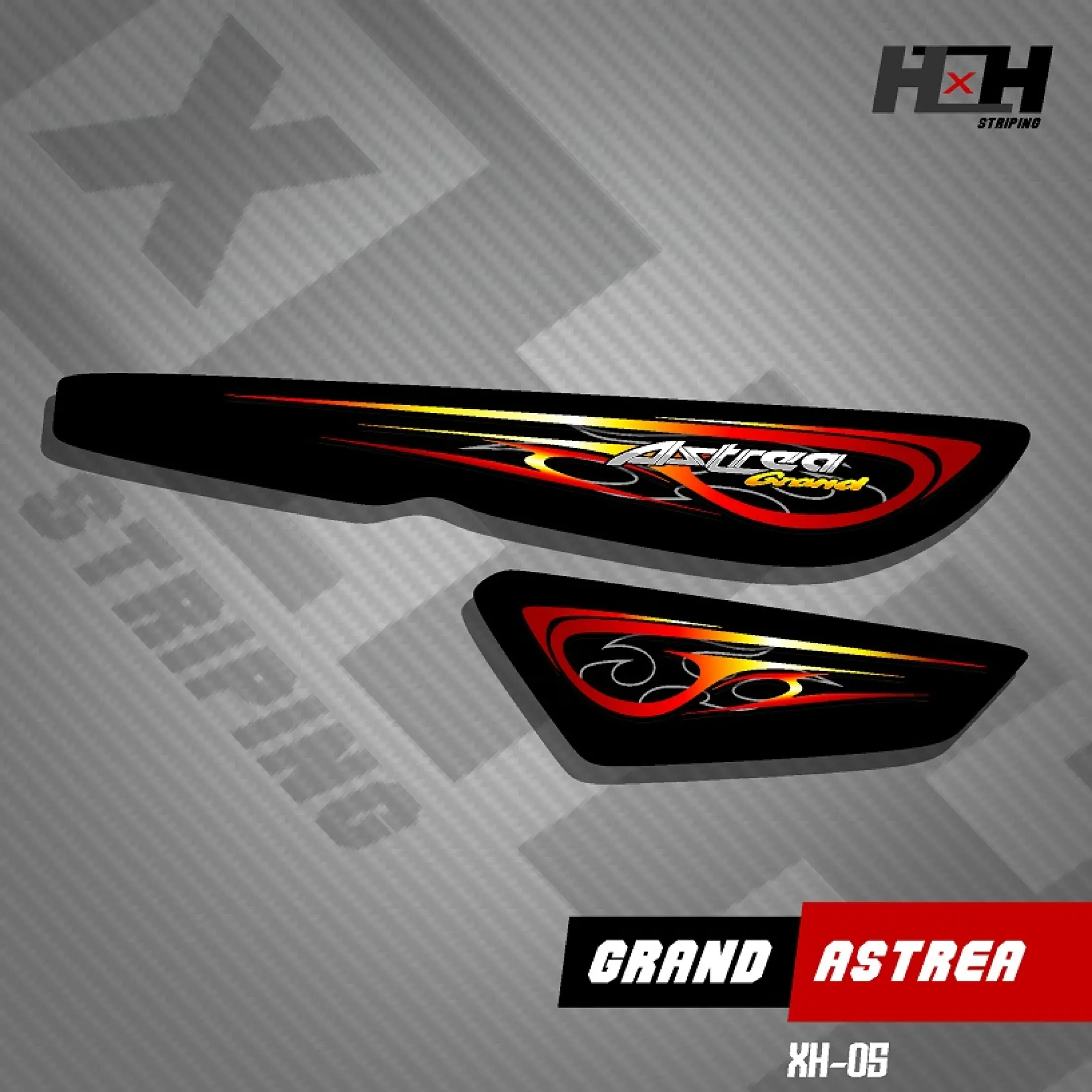 Stiker Striping Variasi Lis Motor Astrea Grand Motif Airbrush Grafis Elegant XH 05 Lazada Indonesia
